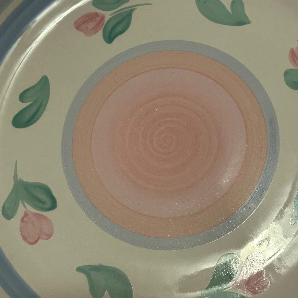 International Tableworks‎ Capri 9123 Stoneware Dinner Plates 4 Japan Floral